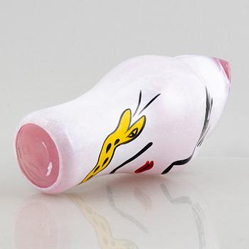 Ulrica Hydman-Vallien, a glass vase, Kosta Boda.