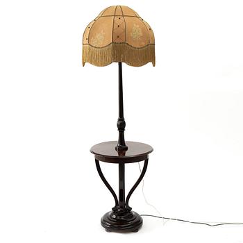 Side table with lamp, first half of the 20th century.