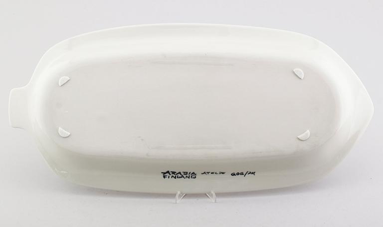 FISKFAT, keramik, Gunvor Olin-Grönqvist, Arabia, 1900-talets andra hälft.