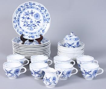 KAFFESERVISDELAR, 22 delar, porslin, Meissen.