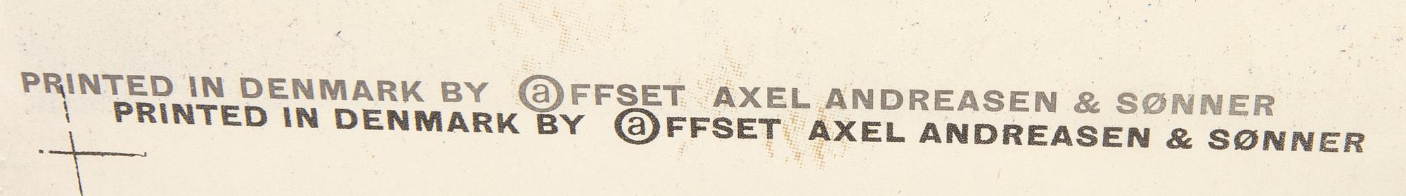 Otto Nielsen, unique poster 'SAS Scandinavian Airlines System', 1958.