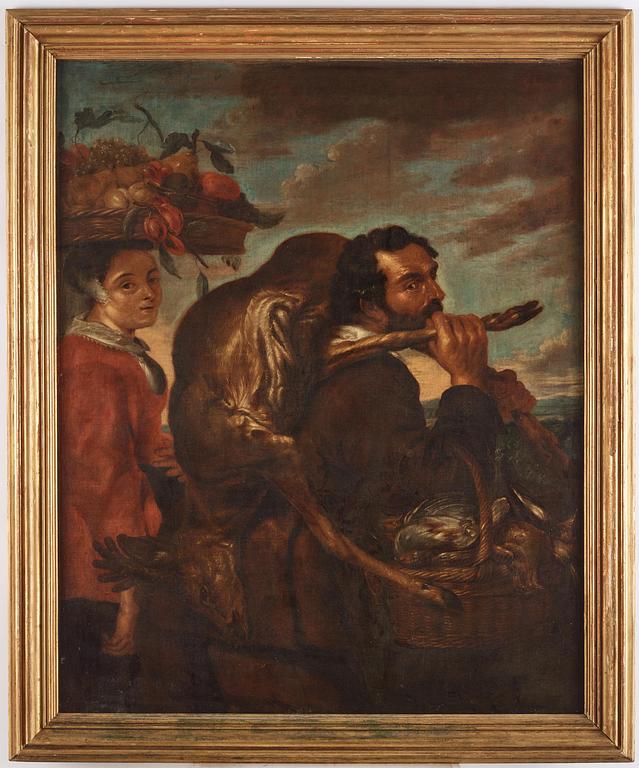 Frans Snyders, after, ”Bauernpaar auf dem Wege zum Markt”.