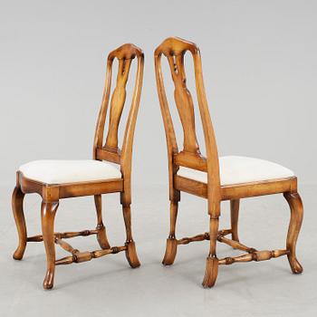 STOLAR, 10 stycken, senbarockstil, 1900-talets andra hälft.