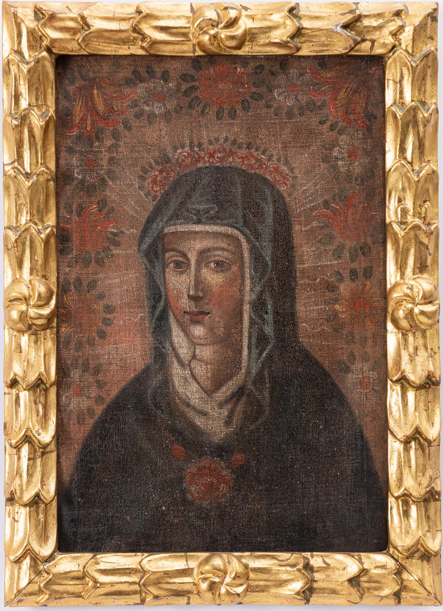 South American school, 18th century, Madonna.