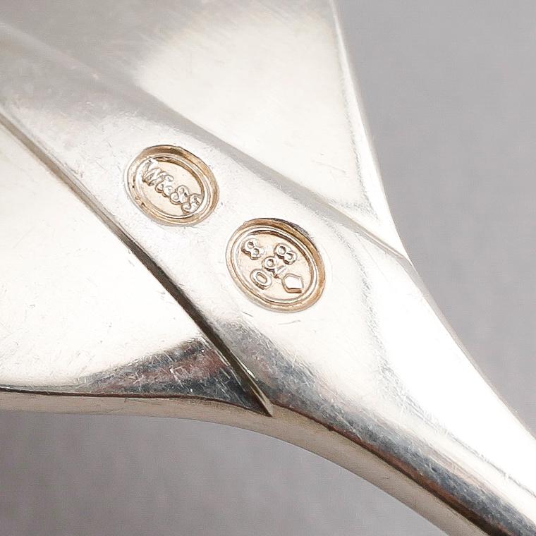 SMÖRGÅSGAFFLAR, 8 st samt KAFFESKEDAR, 12 st, silver, 1900-tal. Vikt ca 340 gram.
