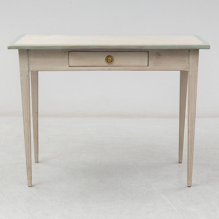 A Gustavian style writing desk, early 20th century.