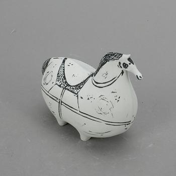 FIGURIN, stengods, "Springare", Stig Lindberg, Gustavsbergs studio, tillverkad mellan 1952-1972.