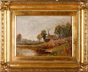 OKÄND KONSTNÄR, olja på duk, omkring år 1900.