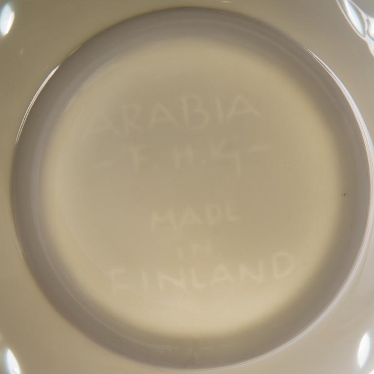 FRIEDL HOLZER-KJELLBERG, VASE, rice porcelain, signed F.H.Kj. Arabia Made in Finland.