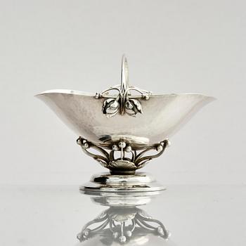 Georg Jensen, a sterling silver salt cellar, Copenhagen, Denmark 1933-1944.