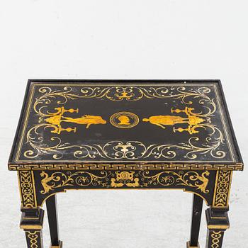 Bord med skrin, Ersbach und Hausness Blechwarenfabrik, Dresden, 1880-tal.