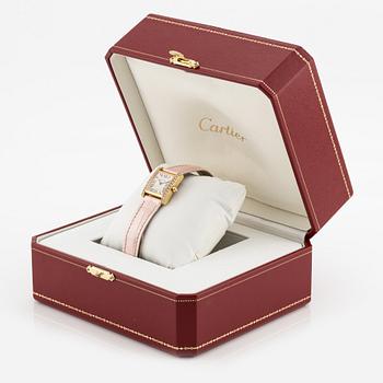 Cartier, Tank Francaise, "Diamond Case", wristwatch, 20.5 x 18.5 (25) mm.