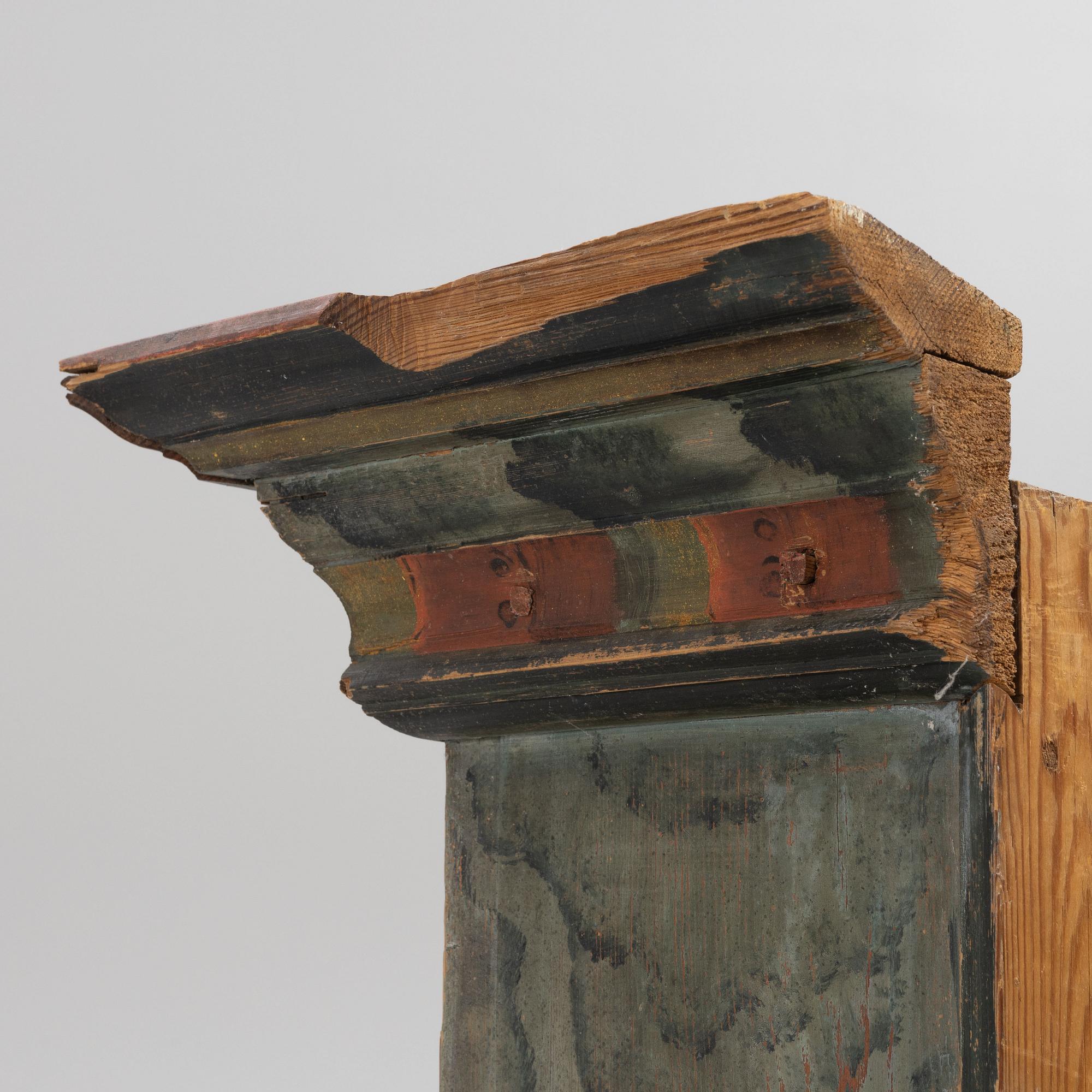 A painted cabinet, Järvsö, Sweden, dated 1816.