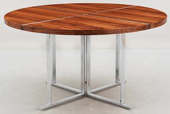 A rosewood dining table, attributed to Preben Fabricius & Jørgen Kastholm, Denmark 1960's.