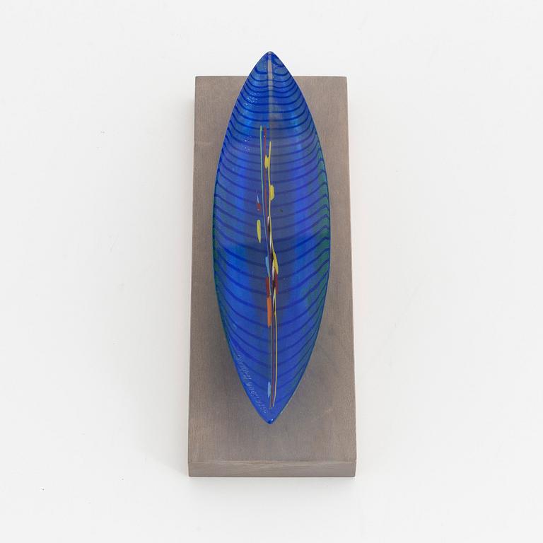 Bertil Vallien, a glass sculpture from Kosta Atelier, Sweden, signed 13/1000.