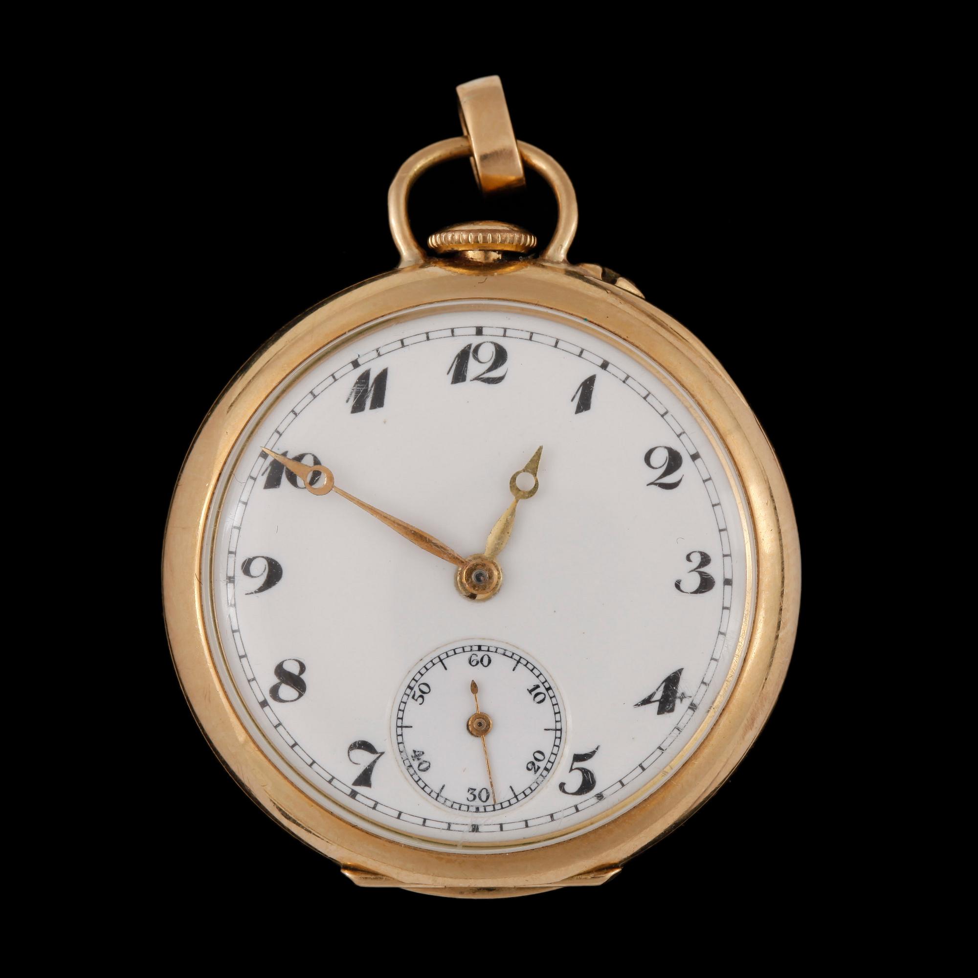 FICKUR, dam, 18 k guld. Tidigt 1900-tal. Vikt ca 27 gram.