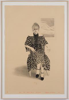 David Hockney, "Celia, 8365 Melrose Ave. Hollywood".