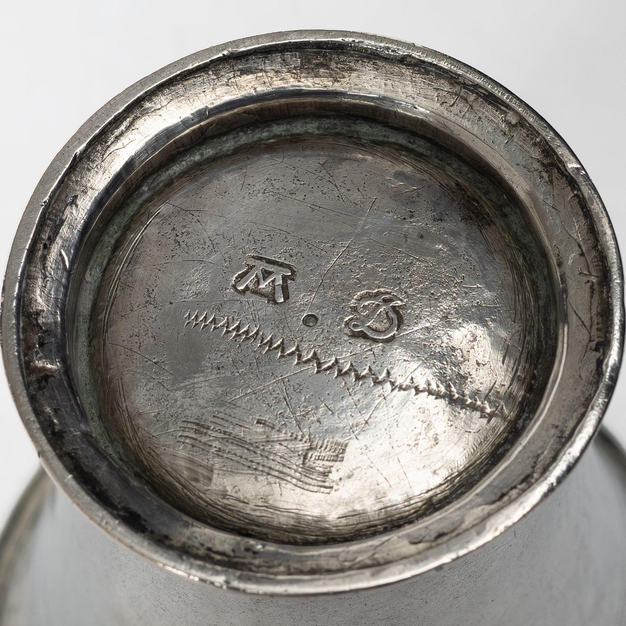 A Swedish silver beaker, mark of Jeremias Dahlén, Västerås (1722–1736–).
