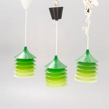 Bernt Boysen, fönsterlampor/taklampor, 3 st, "Duett", IKEA, modellen formgiven 1983.