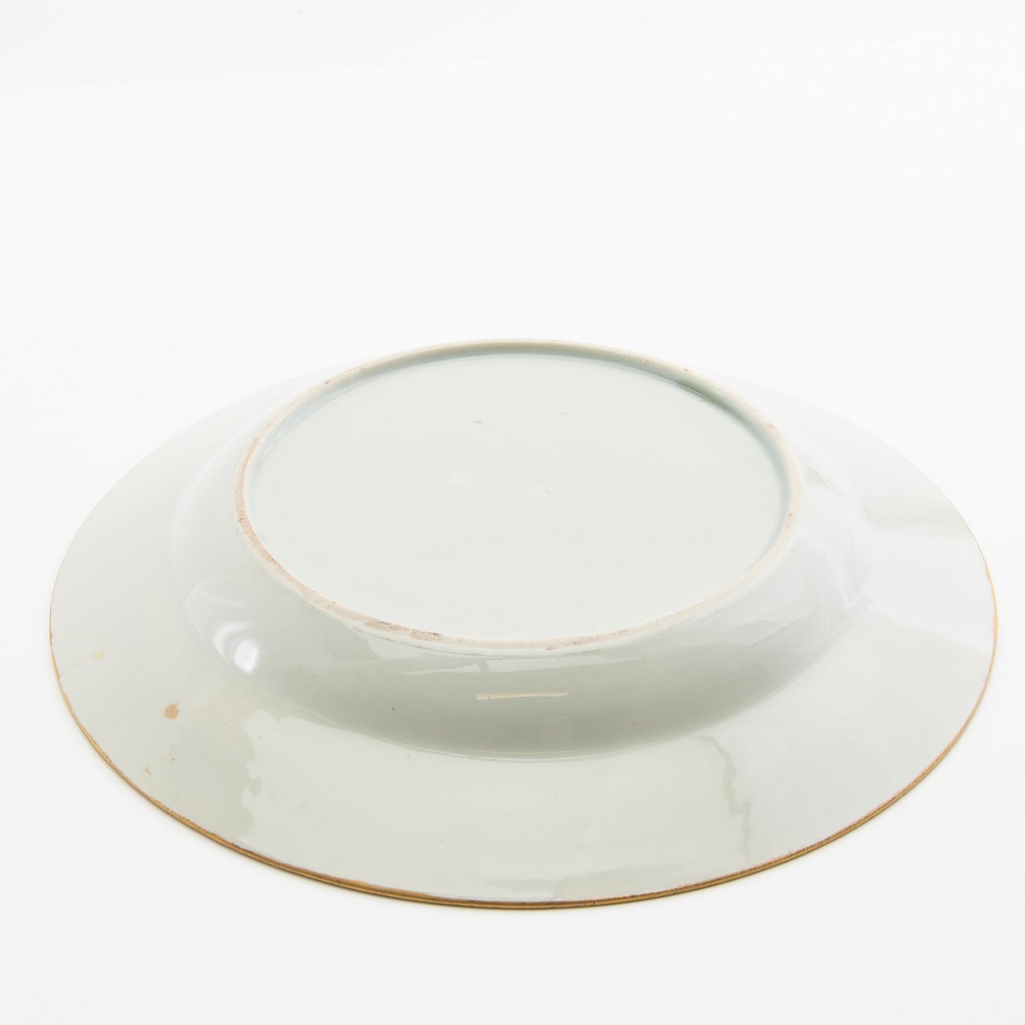 A famille rose style dish, preusmably Samson, circa 1900.