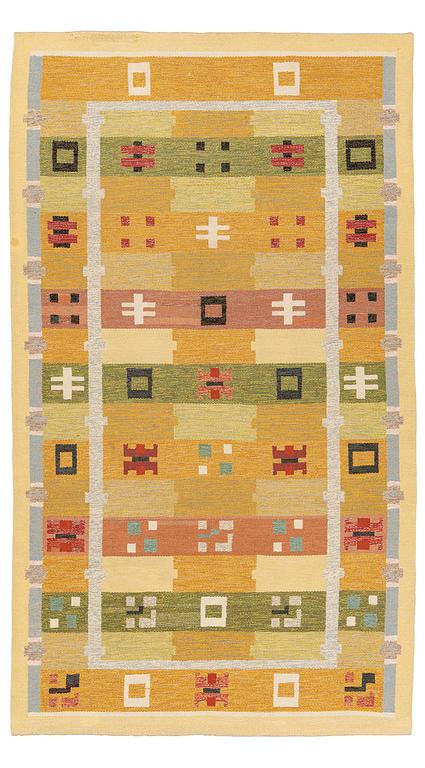Agda Österberg, a carpet, flat weave, c. 315 x 180 cm, signed.