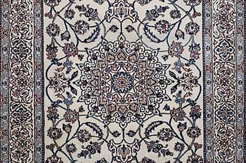 A carpet, Nain, part silk, 9 laa, ca 290 x 196 cm.