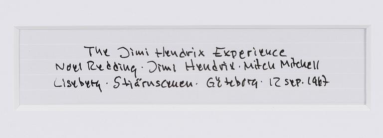 Håkan Ludwigson, "The Jimi Hendrix Experience", Liseberg, Göteborg 1967.