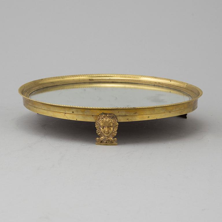 TABLE PLATEAU, empire, probably France. First half of the 19th century.