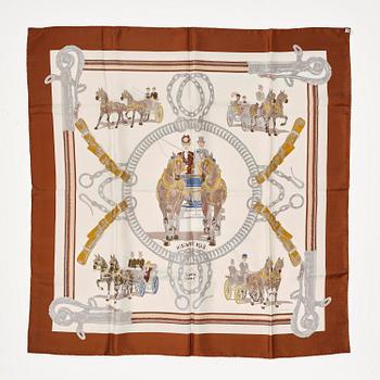 Hermès, scarf, “Equipages”.