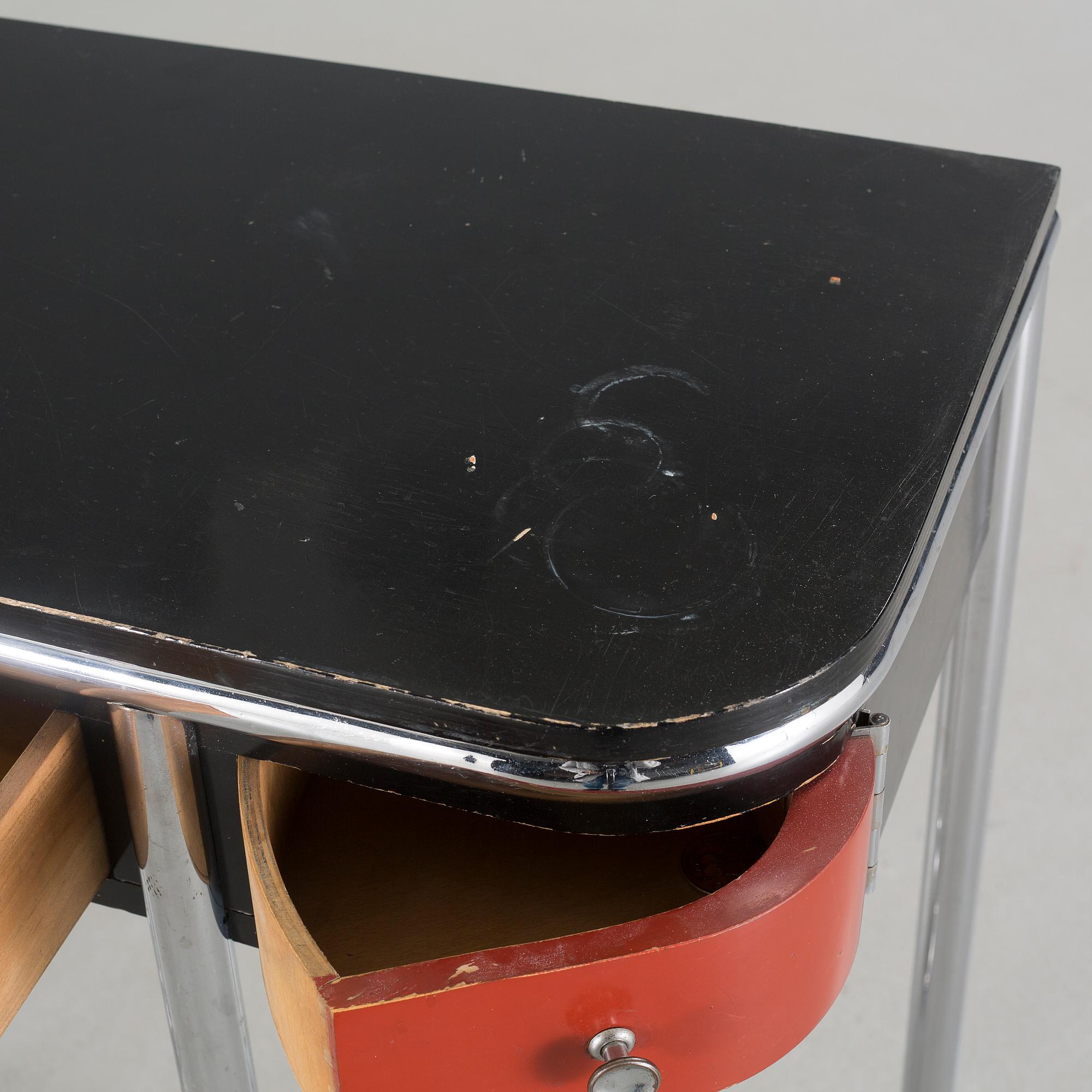 A sideboard by DS Stål-Möbler in Malmö, Sweden from the second quarter of the 20th century.