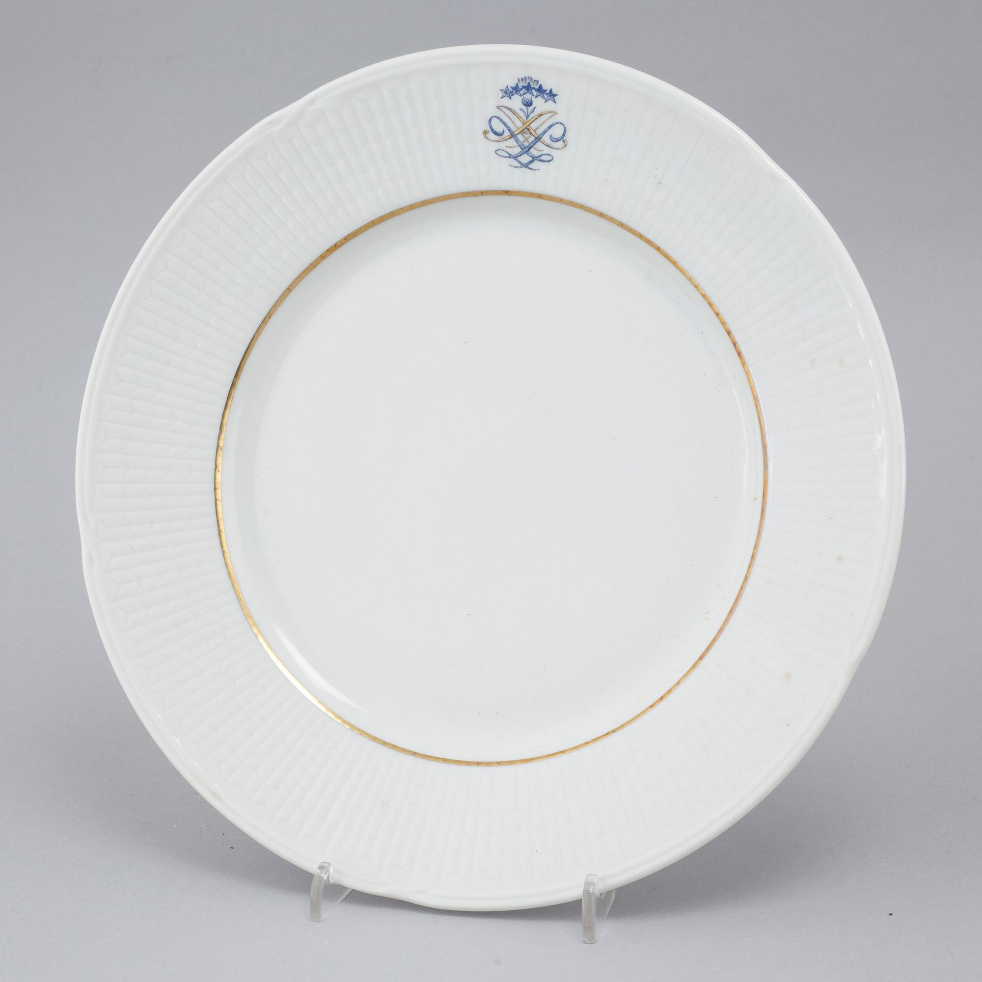 SERVIS, 119 delar, "Swedish Grace" med monogram, porslin, Rörstrand, 1900-tal.