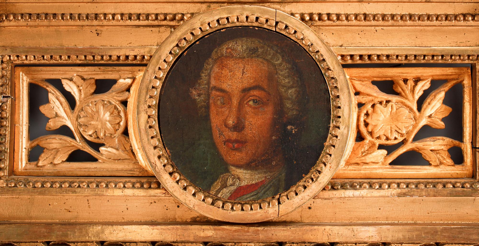 SPEGEL, sengustaviansk, 1700-talets sista kvartal.
