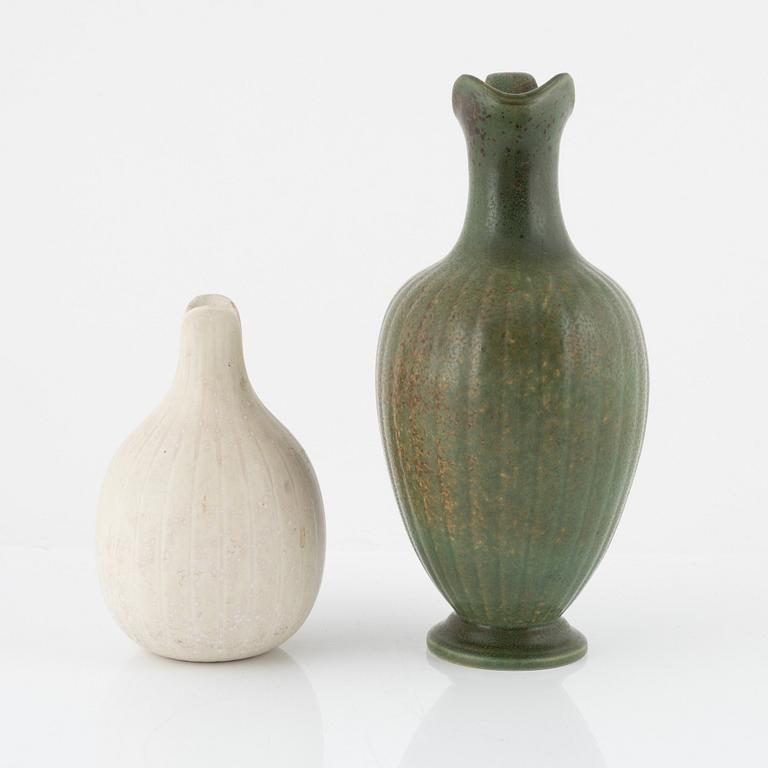 Gunnar Nylund, two stoneware vases, Rörstrand.