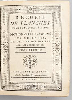 The Encyclopédie, 1778-81 (39 vols).