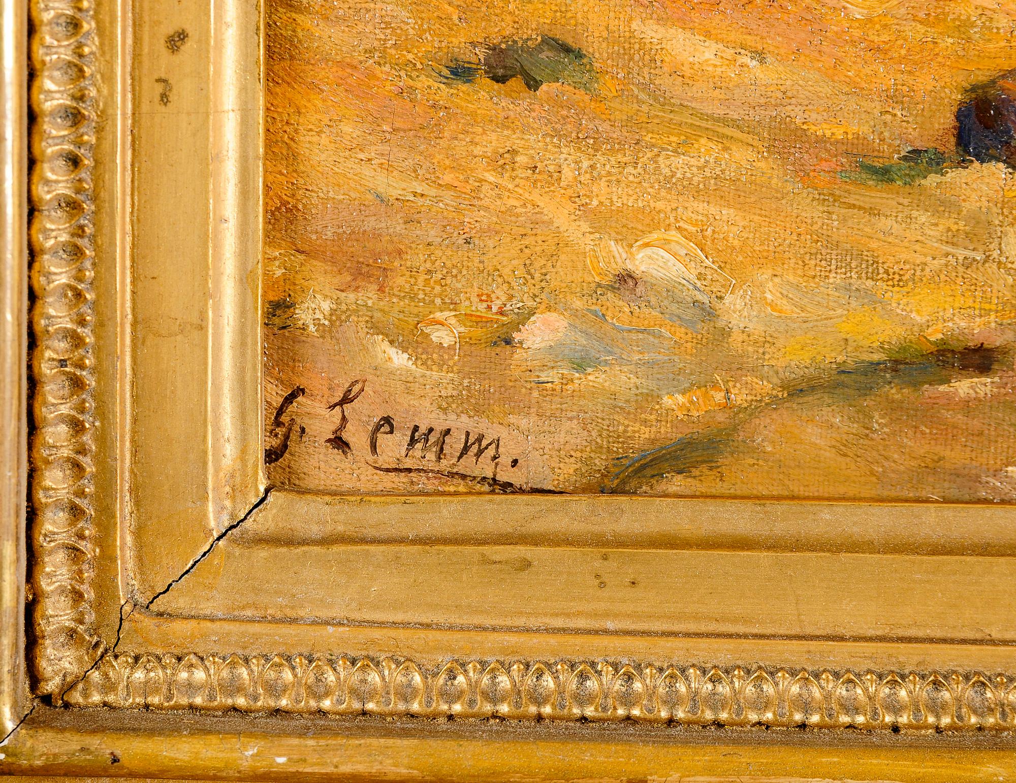 GEORG LEMM, olja på duk, sign.