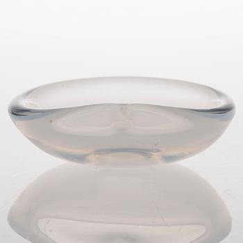 A glass bowl signed Tapio Wirkkala Iittala.