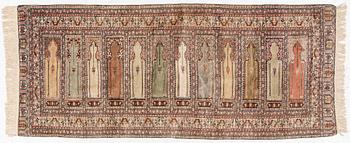 Carpet, Kayseri, approx. 220 x 92 cm.