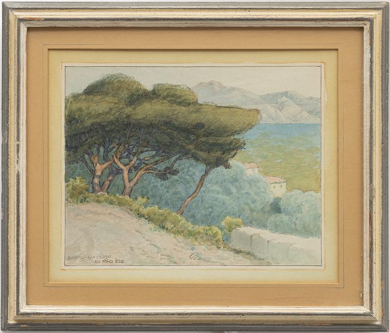 Ferdinand Boberg, "Cap Ferrat Au Fond Èze".