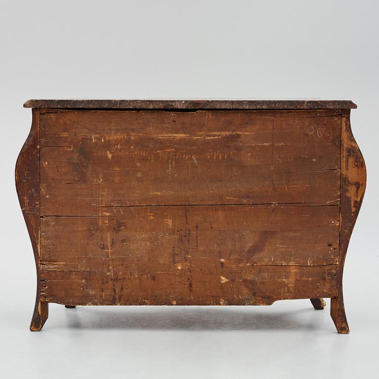 A Swedish Rococo commode by G Foltiern (master in Stockholm 1771-1804).