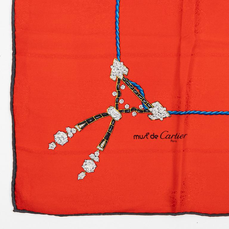 Cartier, two silk scarves.