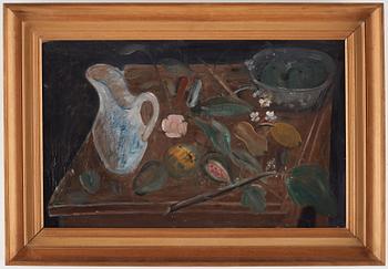 Hilding Linnqvist, "Kanna och frukter" (Jug and fruits).