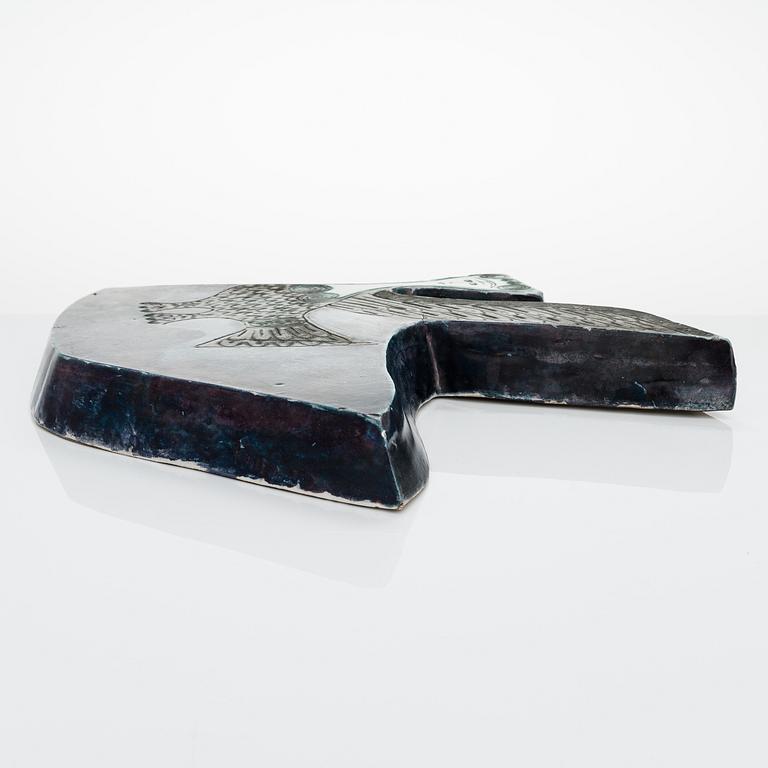 Birger Kaipiainen, a stoneware relief signed Kaipiainen.