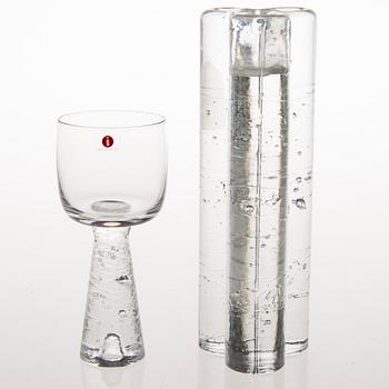TIMO SARPANEVA, GLASSERVISDELAR OCH LJUSSTAKE, "Arkipelago", formgivna på 1970-talet, Iittala.
