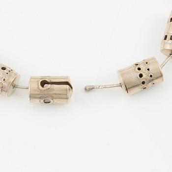Lars Arby, tre collier, sterlingsilver, Göteborg bland annat 1982.