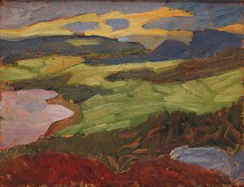 Helmer Osslund, Landscape from the north of Sweden.