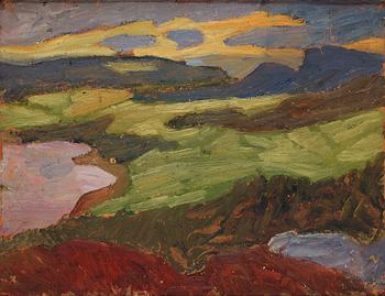 521. Helmer Osslund, Landscape from the north of Sweden.