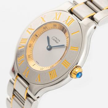 must de CARTIER, Must 21, wristwatch, 28 mm.