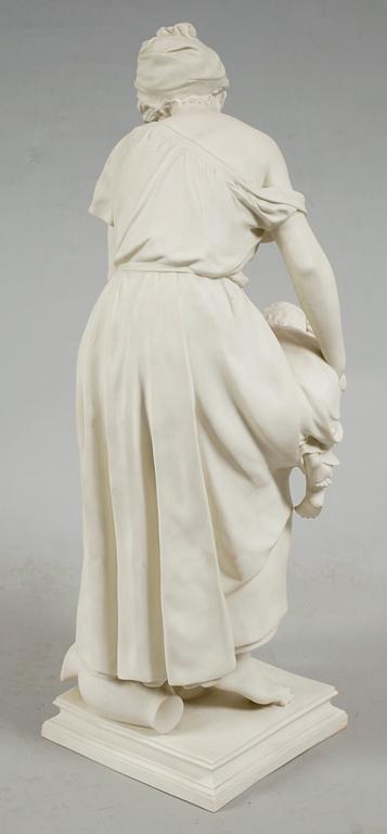 FIGUR, parian, "Broderkyssen", Gustafsberg 1910.