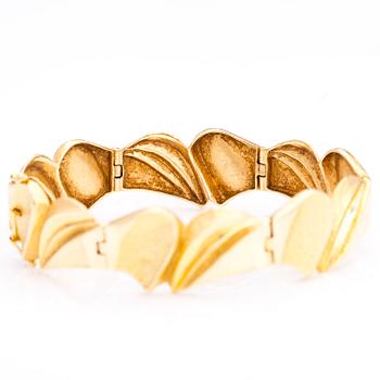 ARMBAND, 14K guld. Tammen koru, Åbo.