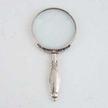 Georg Jensen, a silver magnifying glass, Denmark.